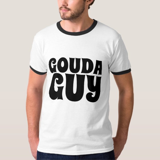 CAMISETA T-SHIRTS DE CARA GOUDA (QUEIJO) (Frente)