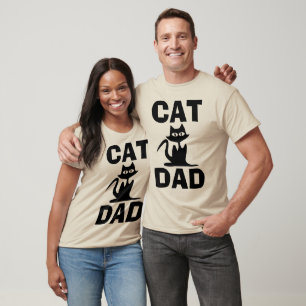 Camiseta T-shirts de corante PAI CAT, Mens