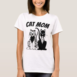 Camiseta T-shirts de damas MOM CAT