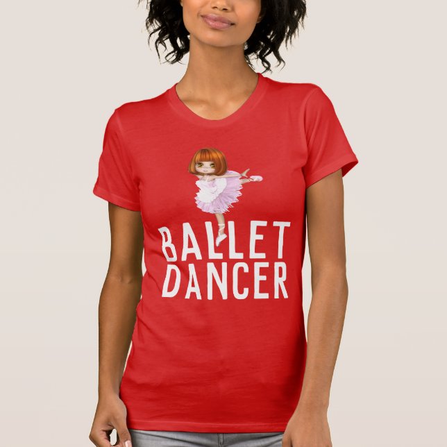 Camiseta T-SHIRTS DE DANCER DO balé (Frente)