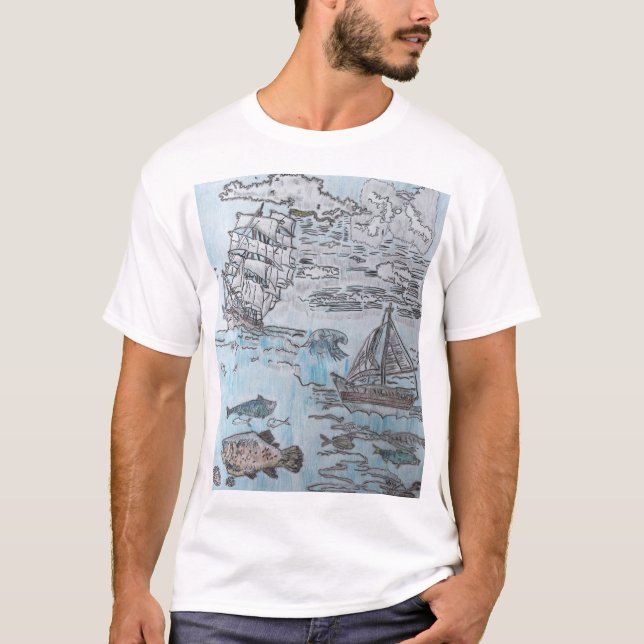 Camiseta T-Shirts de Desenhos Originais de Tom (Frente)