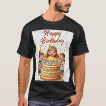 t-shirts de feliz aniversário