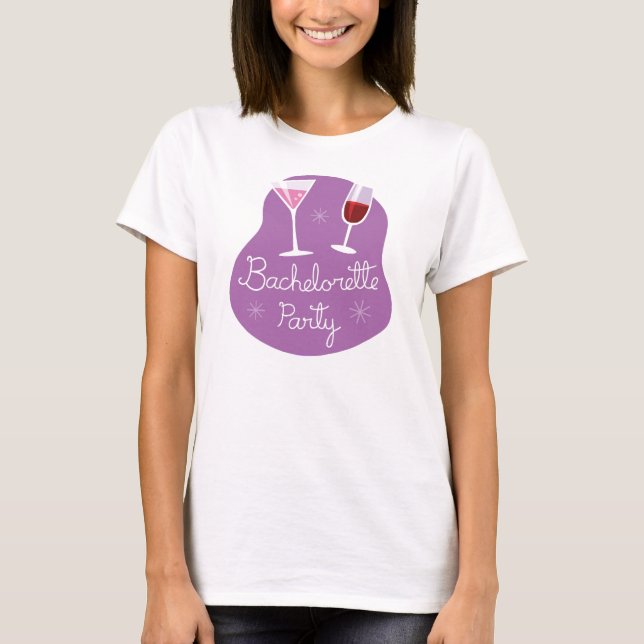 Camiseta T-Shirts de festa de solteira (Frente)