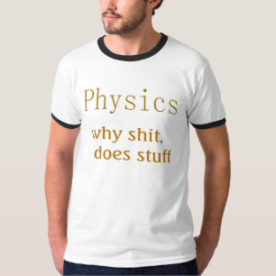 Camiseta t-shirts de física