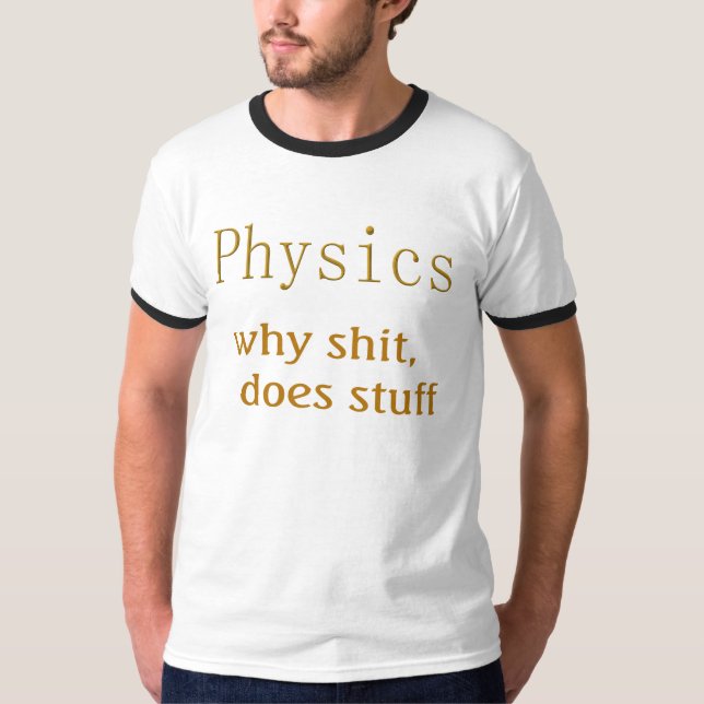 Camiseta t-shirts de física (Frente)