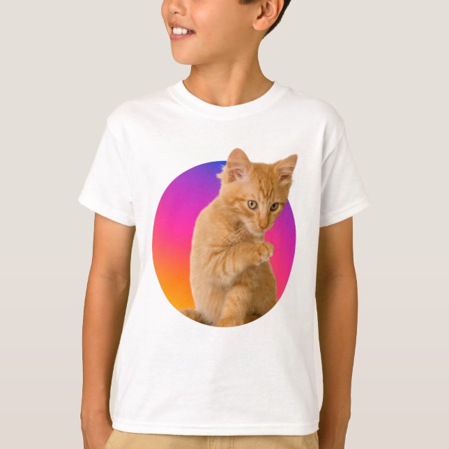 Camiseta T-Shirts De Gato (Frente)