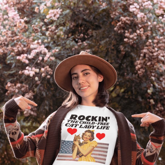 Camiseta T-Shirts De Gato Sem Fios (Criador carregado)