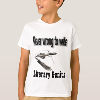 Camiseta t-shirts de gênio literário