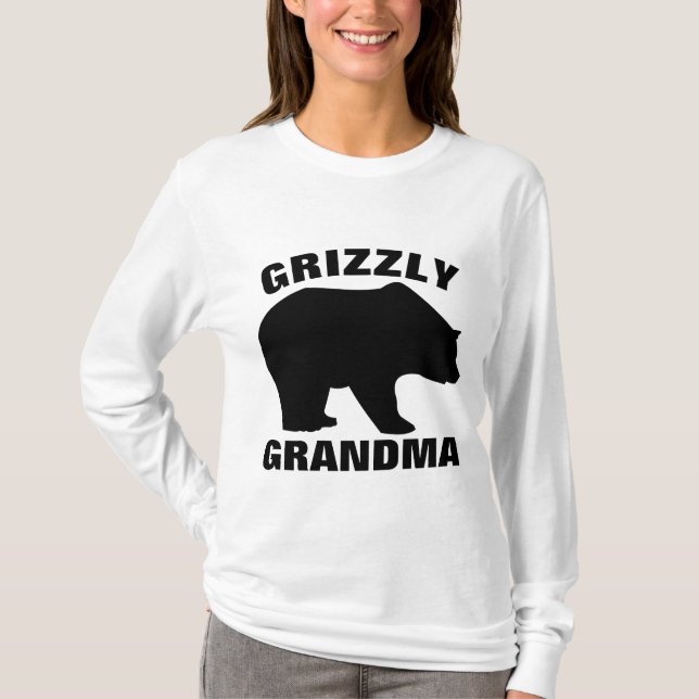 CAMISETA T-SHIRTS DE GRANDMA FUNNADA, URSO (Frente)