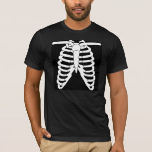 Camiseta T-shirts de Halloween, gaiola de costelas