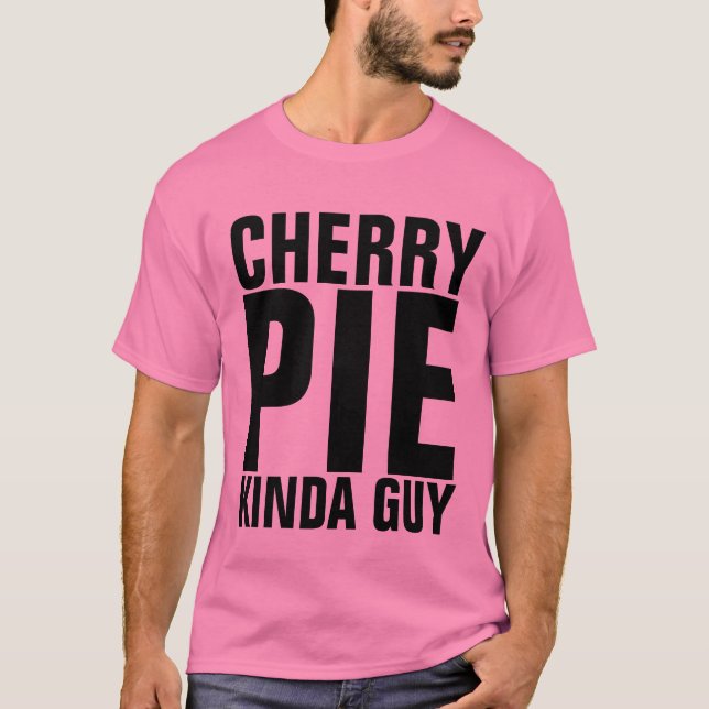 CAMISETA T-SHIRTS DE HOMENS DE CARA DE PIE DE CHERRY (Frente)