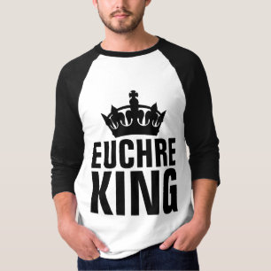Camiseta T-Shirts de homens do EUCHRE KING