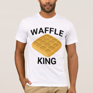 CAMISETA T-SHIRTS DE HOMENS DO PAI DO REI DO WAFFLE