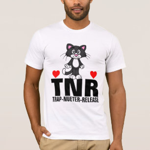 CAMISETA T-SHIRTS DE LIBERTAÇÃO DO NÚMERO DE TROCA CAT TNR