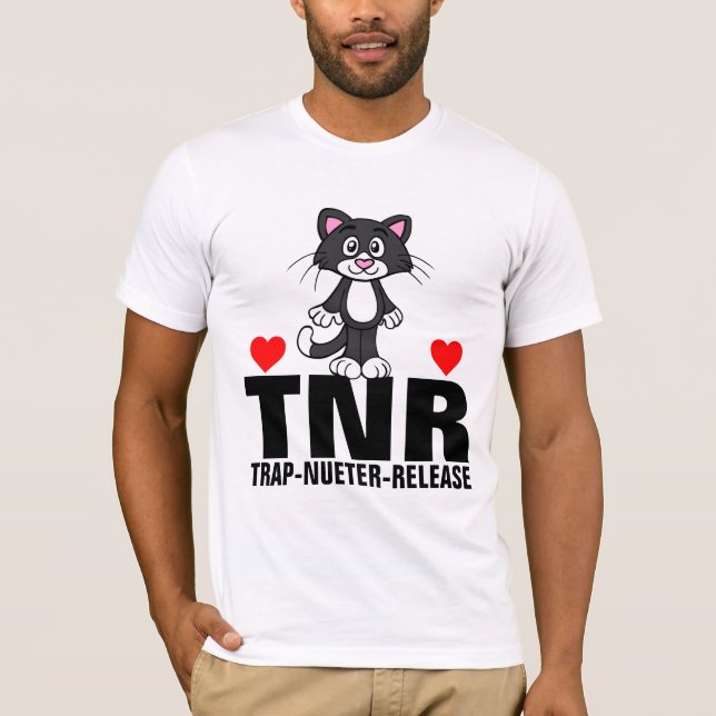 CAMISETA T-SHIRTS DE LIBERTAÇÃO DO NÚMERO DE TROCA CAT TNR (Frente)