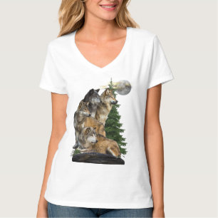 Camiseta t-shirts de lobo