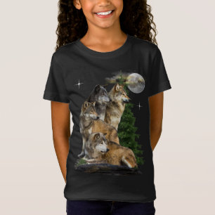 Camiseta t-shirts de lobo