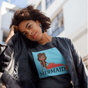 CAMISETA T-SHIRTS DE MERMAID PRETOS