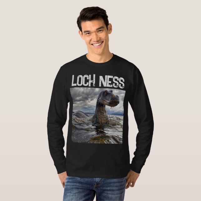 CAMISETA T-SHIRTS DE MONSTER DE LOCH NESS (Frente Completa)