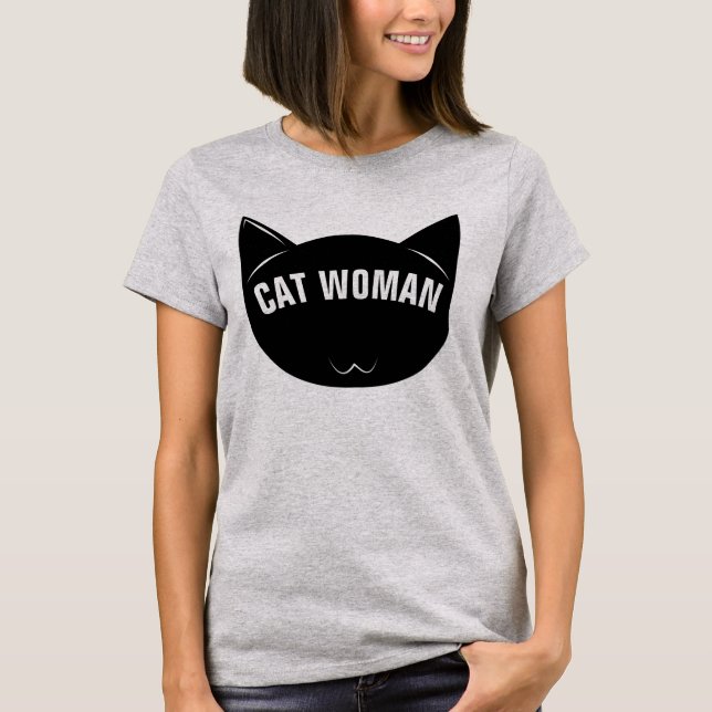 Camiseta T-shirts DE MULHER CAT (Frente)