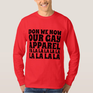 Camiseta T-SHIRTS DE NATAL FUNNADO COM gay ROUPA