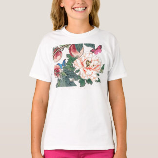 CAMISETA T-SHIRTS DE NOME PERSONALIZADO PARA FLORES DE JAPO