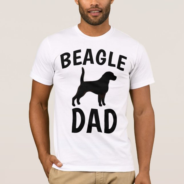 Camiseta T-shirts de PAI BEAGLE DOG (Frente)