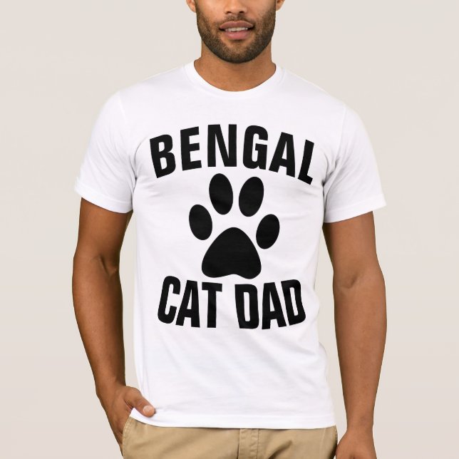 Camiseta T-shirts de PAI BENGAL CAT (Frente)