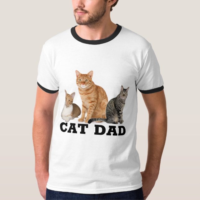 Camiseta T-Shirts de PAI CAT (Ginger Tabby) (Frente)