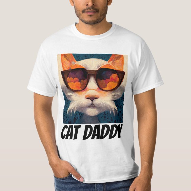 CAMISETA T-SHIRTS DE PAI DE GATO (Frente)