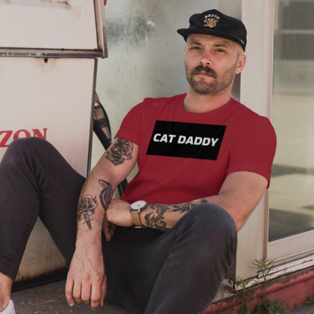 CAMISETA T-SHIRTS DE PAI DE GATO (Criador carregado)