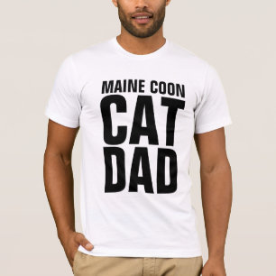 Camiseta T-shirts de PAI de GATO-COON