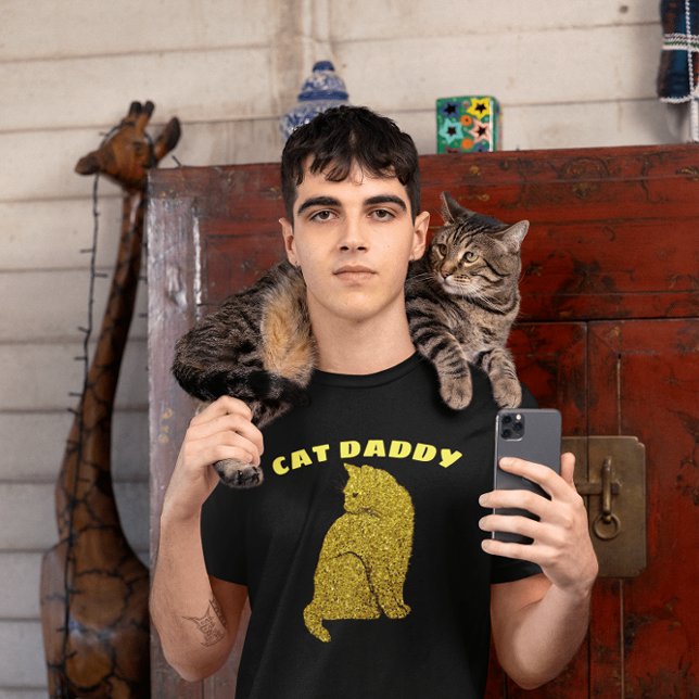 CAMISETA T-SHIRTS DE PAI DE GATO DE PAI GATO (Criador carregado)