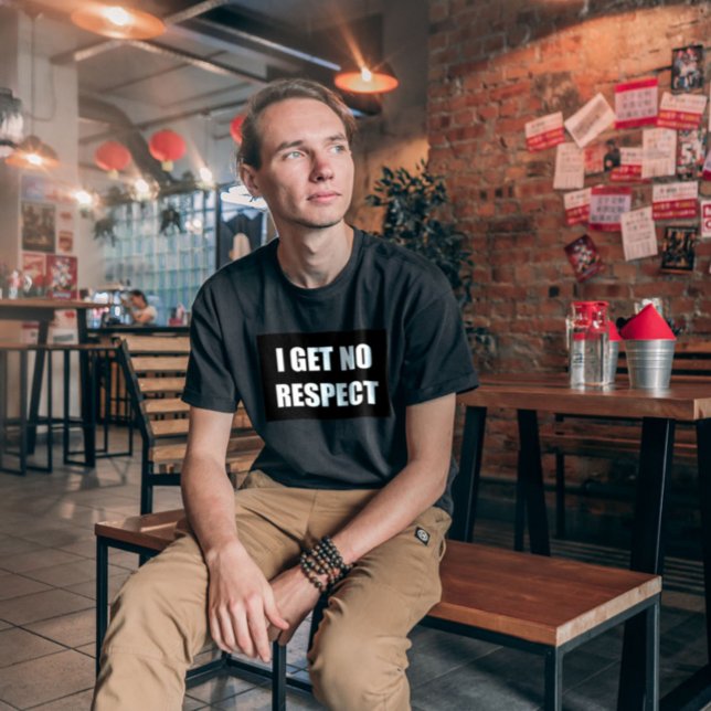 CAMISETA T-SHIRTS DE PAI ENGRAÇADO NÃO TENHO RESPEITO (Criador carregado)