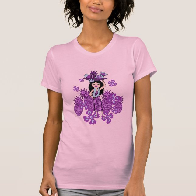 Camiseta T-Shirts de Pineapple Luau Gal (Frente)