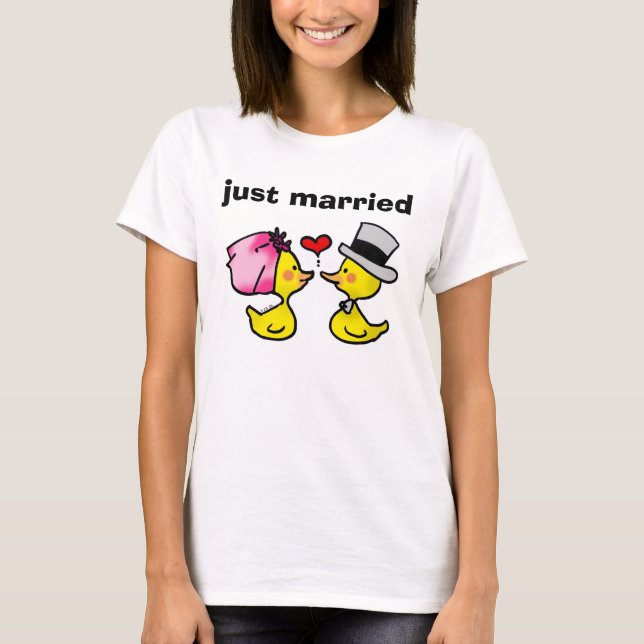 Camiseta T-shirts de recem casados (Frente)