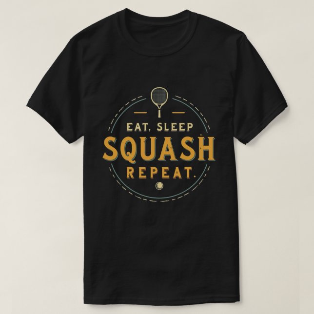 Camiseta t-shirts de squash (Frente do Design)