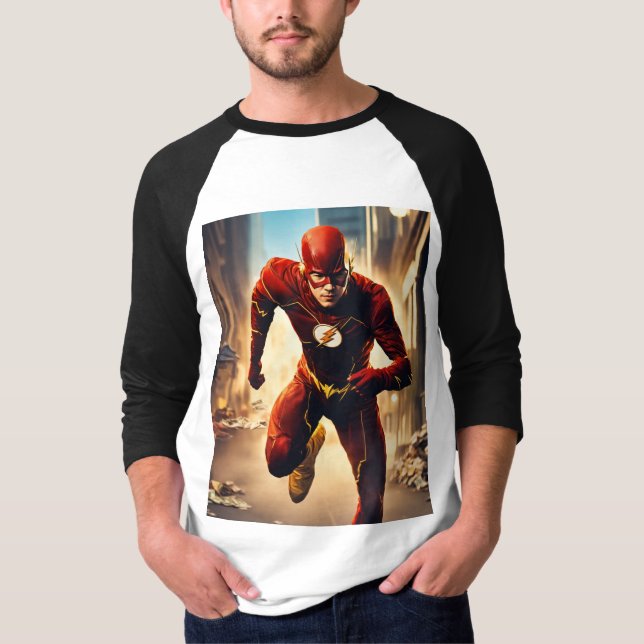 Camiseta T-Shirts de super-herói - Abraça o Poder do Voo a (Frente)