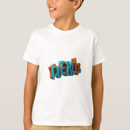 Camiseta T-Shirts de texto vibrante 3D personalizadas
