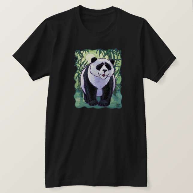 Camiseta T-Shirts de Urso Panda (Frente do Design)