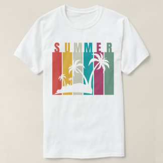 Camiseta T-Shirts de Verão - Luz, Brilho e Prontos para Sol