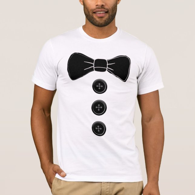 Camiseta T-shirts do Arco Tuxedo Tie MENS (Frente)