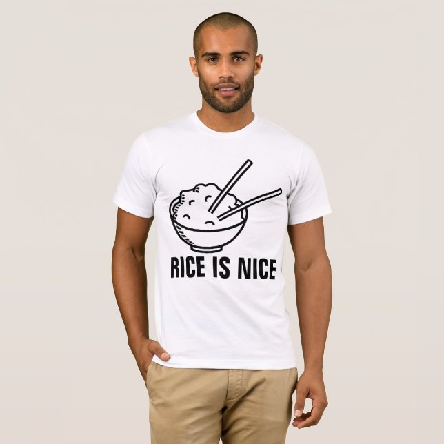 Camiseta T-shirts DO RICE AMOR. O ARROZ É BOM (Frente Completa)