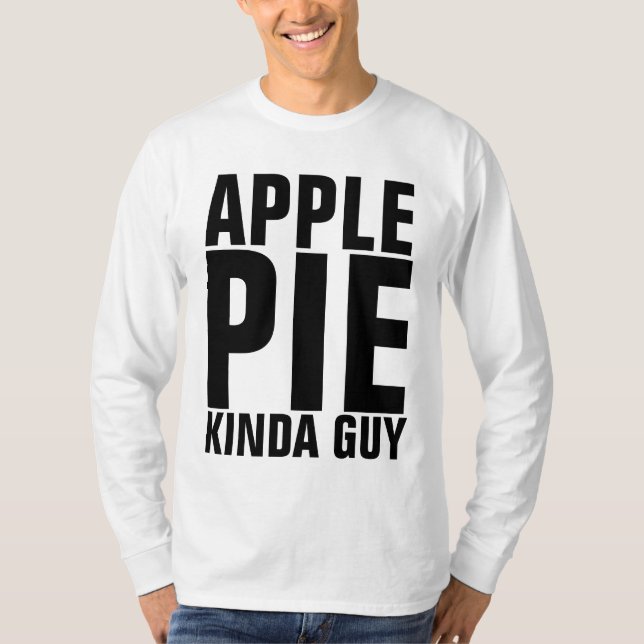 CAMISETA T-SHIRTS DOS HOMENS DA CARA DE PIE DE MAÇÃ (Frente)