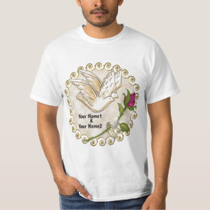 Camiseta t-shirts Dove Wedding Rings