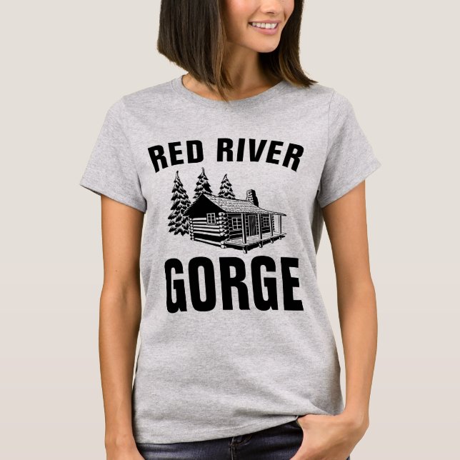 Camiseta T-shirts e capuzes VERMELHAS RIVER GORGE (Frente)