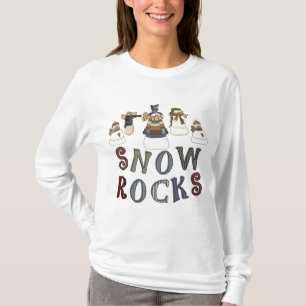 Camiseta T-shirts e presentes com rochas de neve
