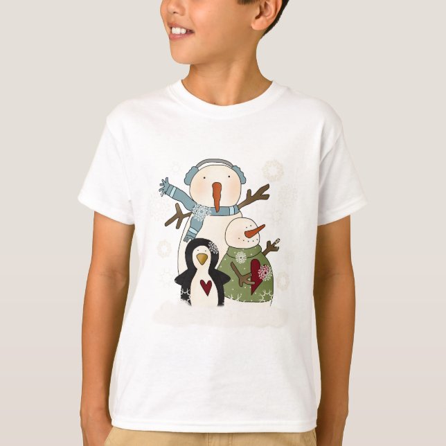 Camiseta T-shirts e presentes de Feriado para Amigos de Nev (Frente)