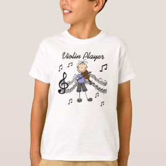 Camiseta T-shirts e presentes de jogador violino com figura