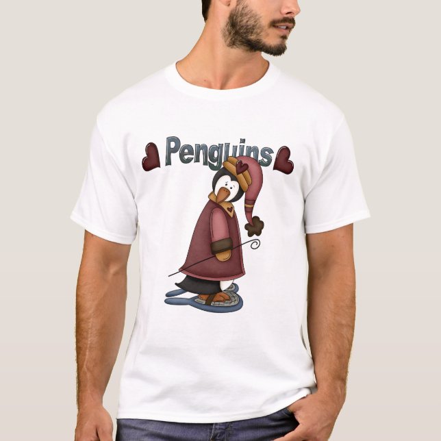 Camiseta T-shirts e presentes de pinguim-neve (Frente)